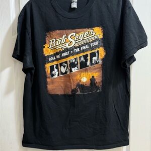 Bob Seger & Silver Bullet Band Shirt Size Large 2019 Roll Me Away The Final Tour